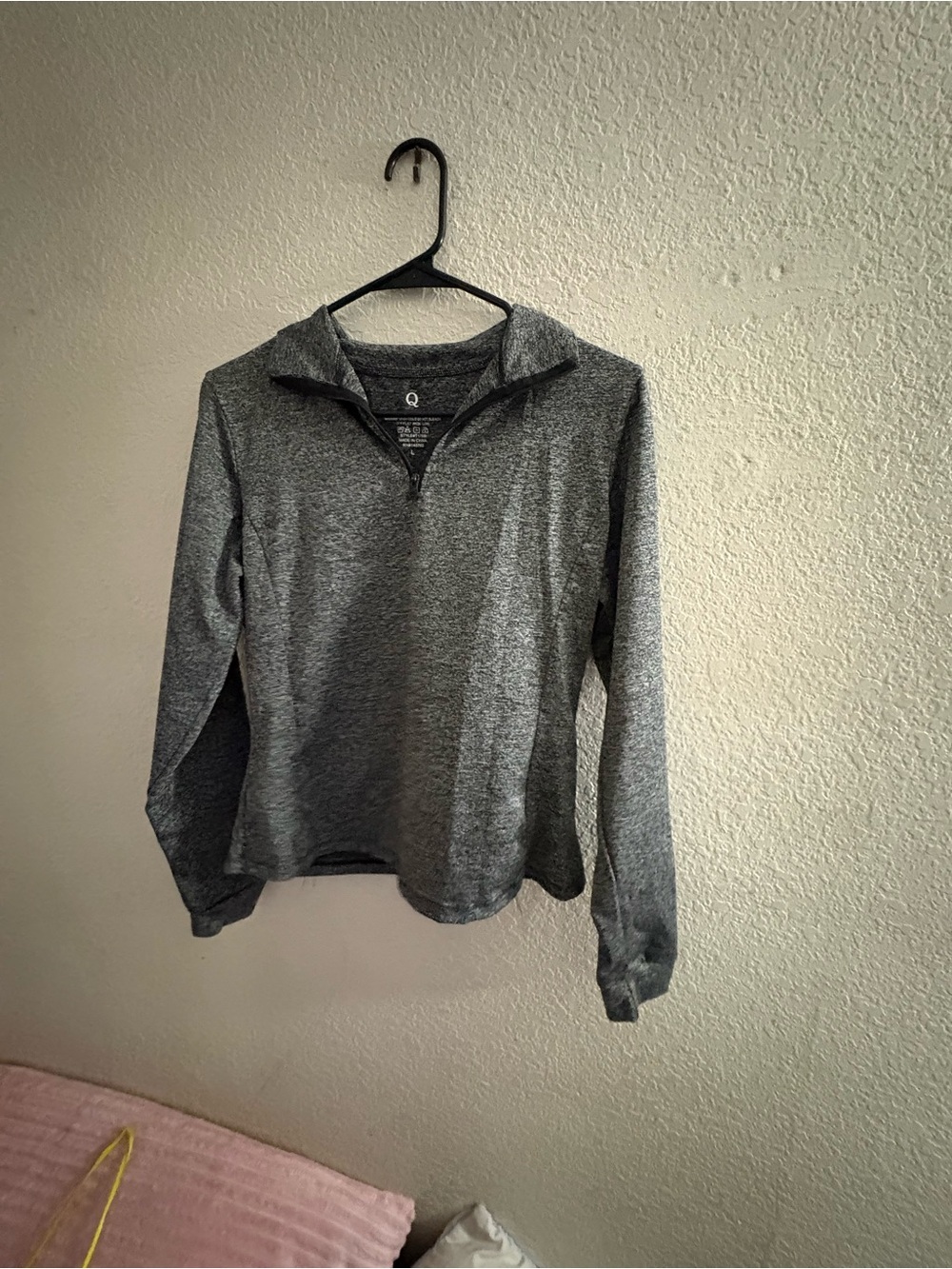 Quarter-Zip Gray Men’s Sweater - Athletic Pullover